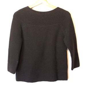 Talbots Petits Black Corded Sweater